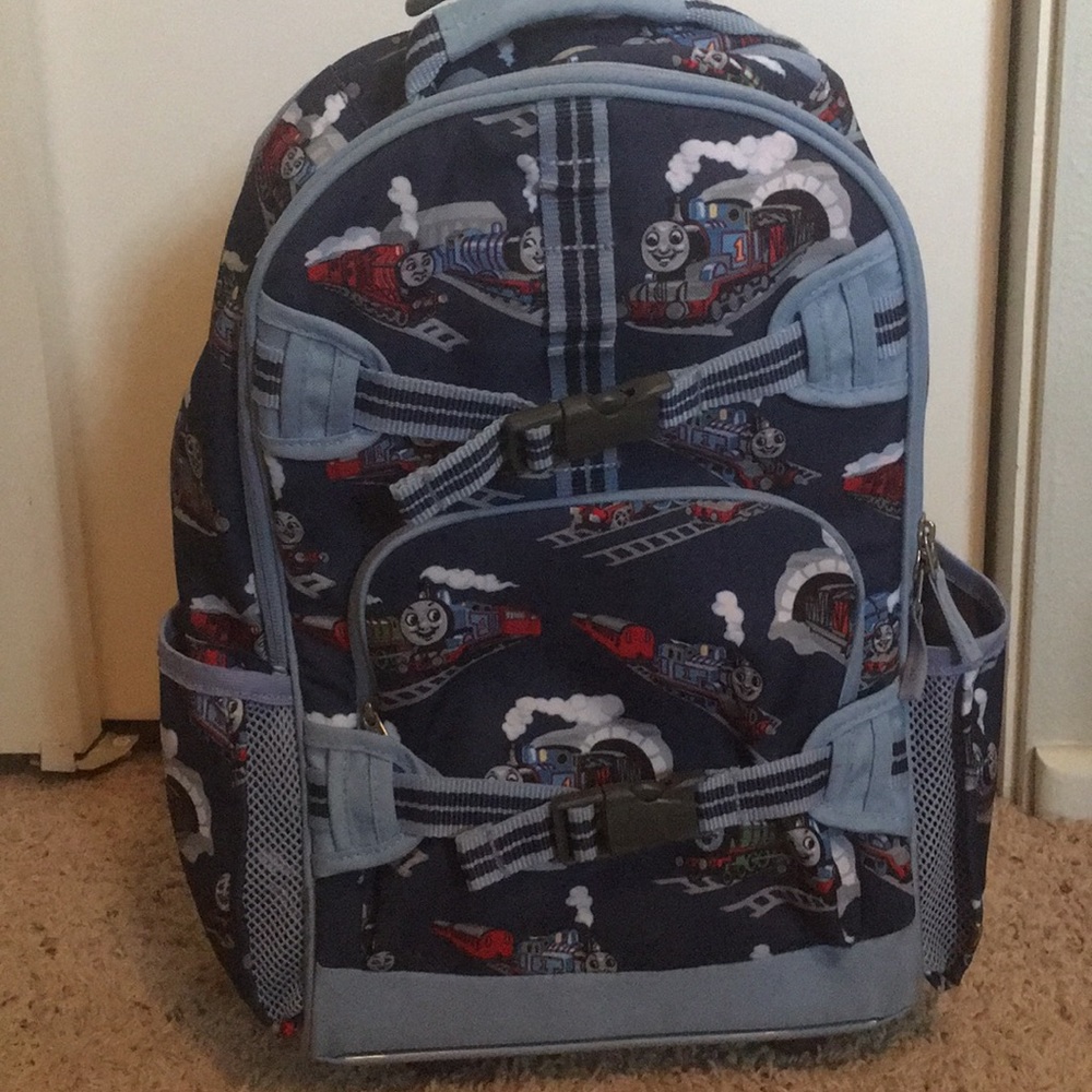 Pottery Barrn Thomas and Friends roller backpack